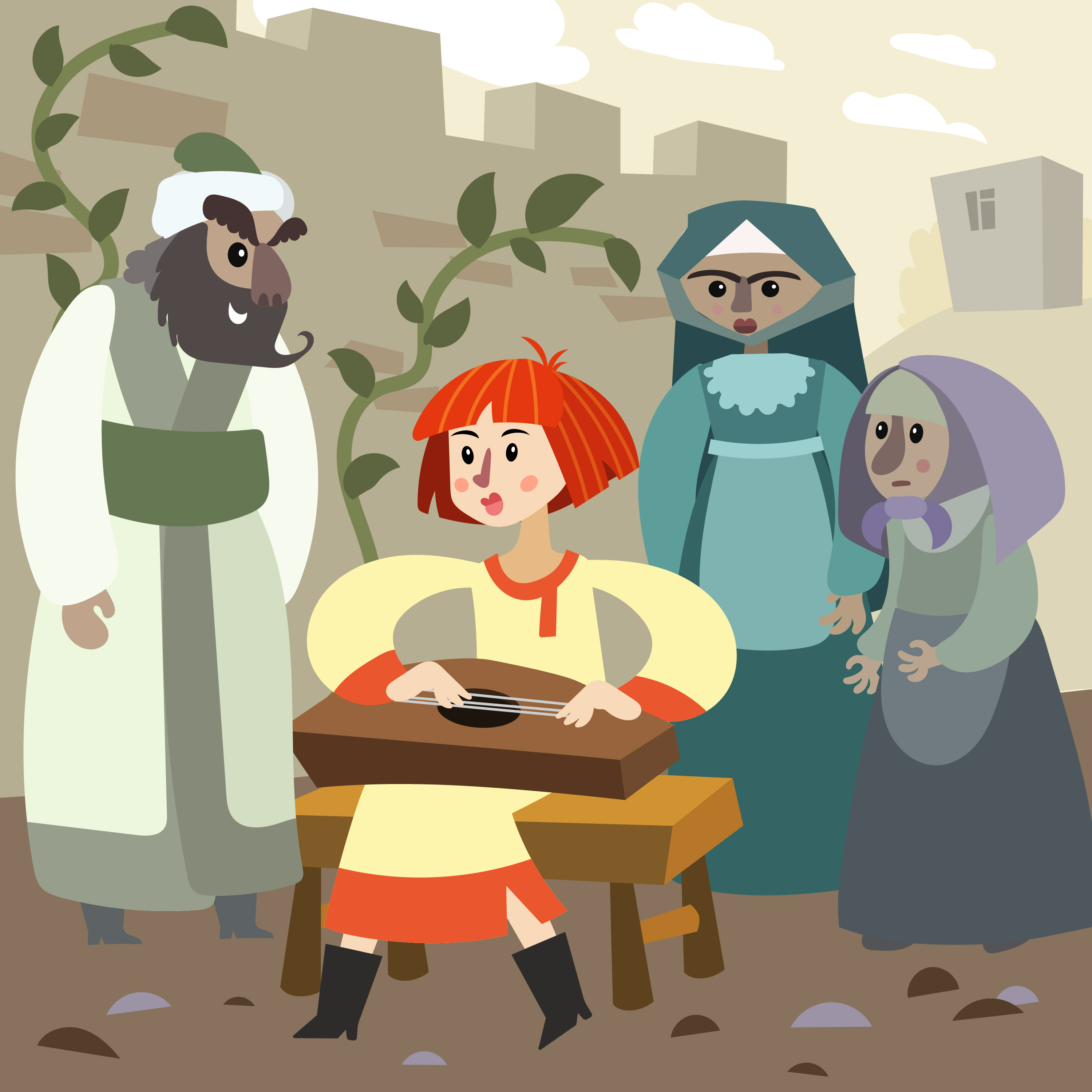 The Wandering Harpist - Discover How this Clever Harpist uses her Skills to Rescue her Husband- Storytelling Podcast for Kids -Ages 4-10:E304