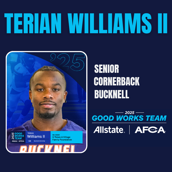 Allstate AFCA Good Works Team Inspiring Conversations | Terian Williams II, Bucknell