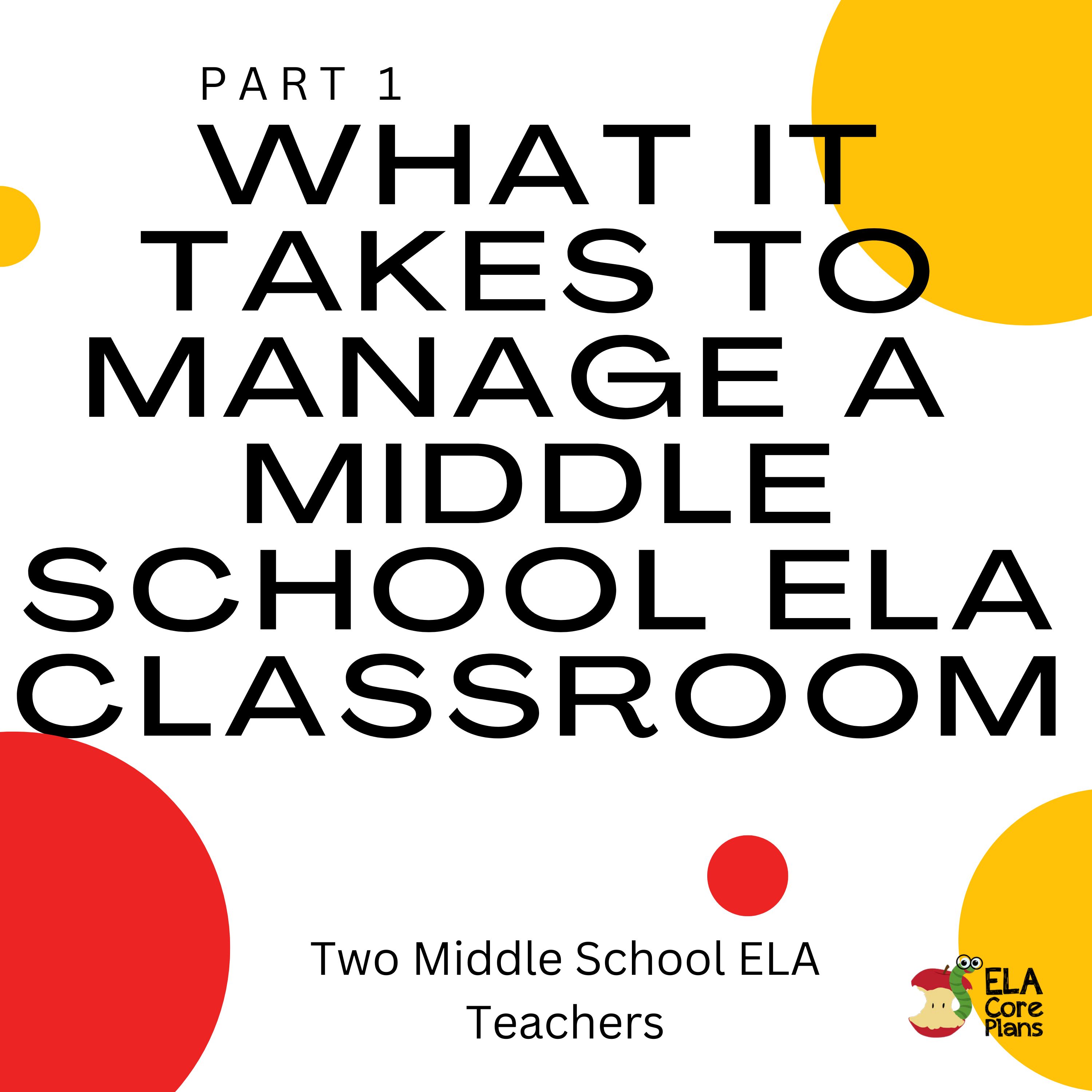 Two Middle School ELA Teachers
