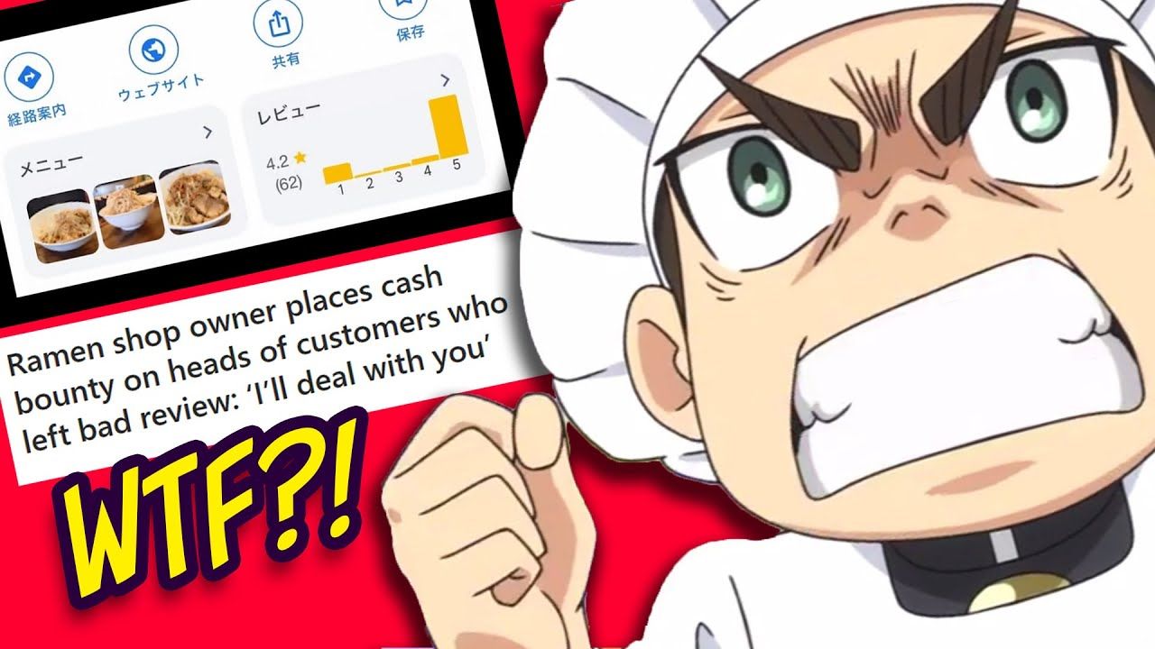 INSANE Ramen Shop Owner Puts 100K BOUNTY on Reviewers Who Left One-Star Review?!
