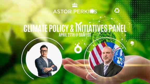 Climate Policy Initiatives Panel with US DHS at Astor Perkins April 2022