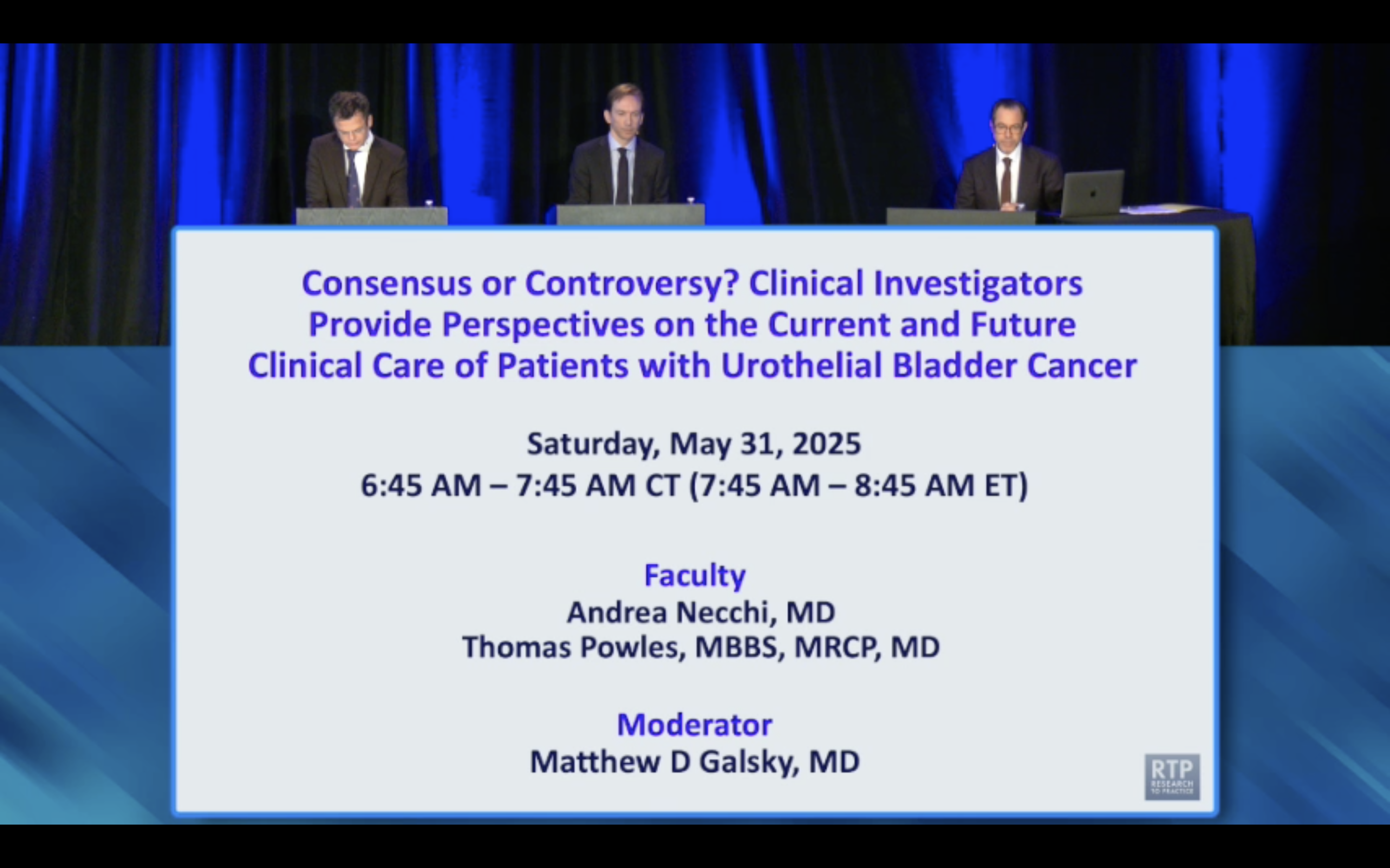 Urothelial Bladder Cancer — Proceedings from a Session Held During the 2025 ASCO Annual Meeting