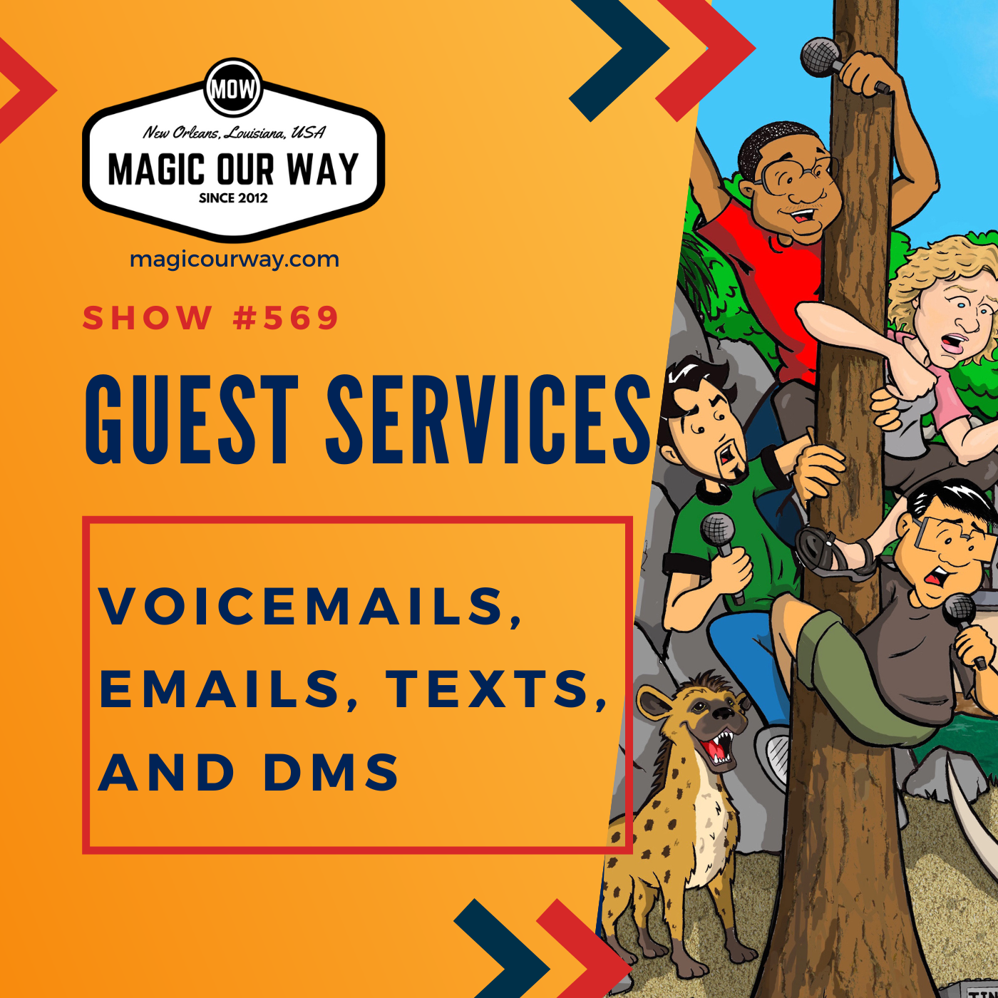 cover of episode Guest Services: Voicemails, Emails, Texts, and DMs OH MY! - MOW #569