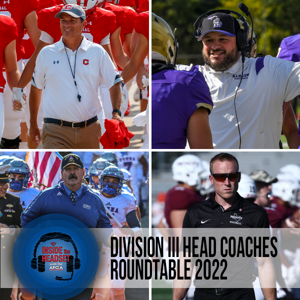 Mike Toop, Jerheme Urban, Dustin Beurer & Jeff McMartin - AFCA DIII Regional Coaches of the Year