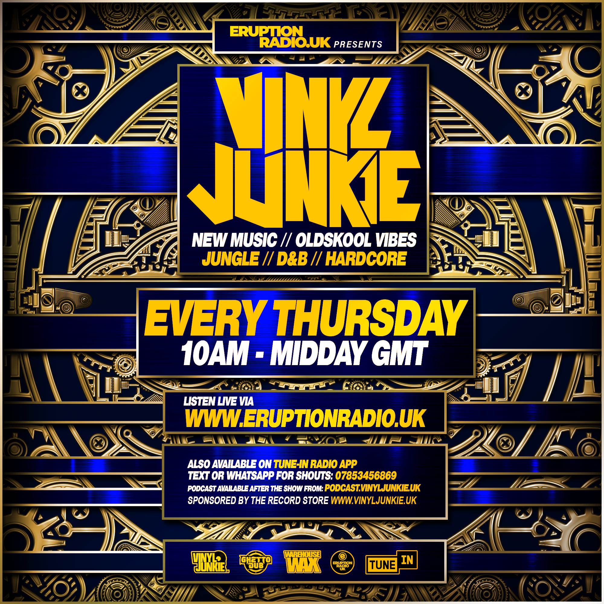 VINYL JUNKIE - THE ERUPTION RADIO PODCAST