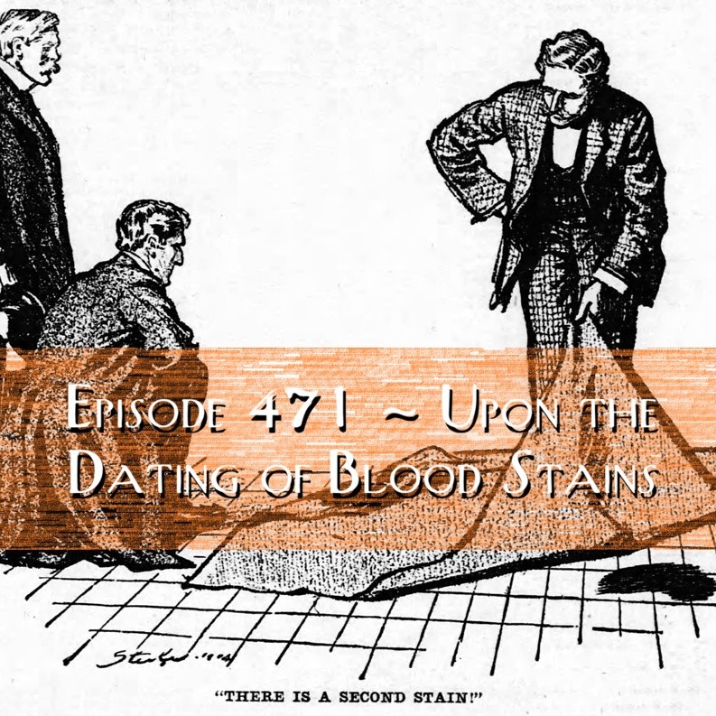 Upon the Dating of Blood Stains