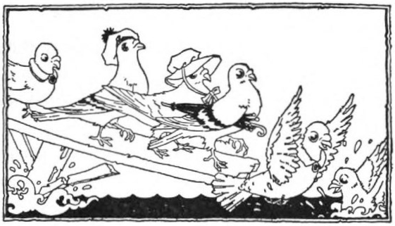 How Six Pigeons Came Back to Hatrack the Horse After Many Accidents and Six Telegrams - An American Fairytale