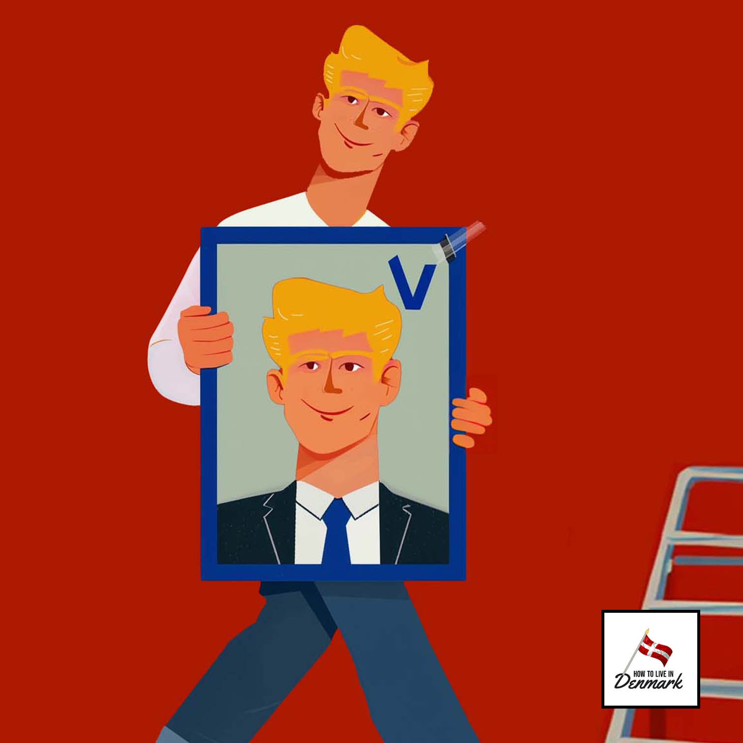 October, democracy in denmark, and competitive poster hanging