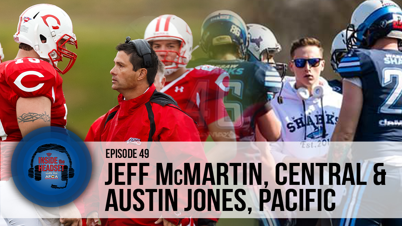 Jeff McMartin, Head Coach - Central College and Austin Jones, Assistant WR Coach - Pacific University
