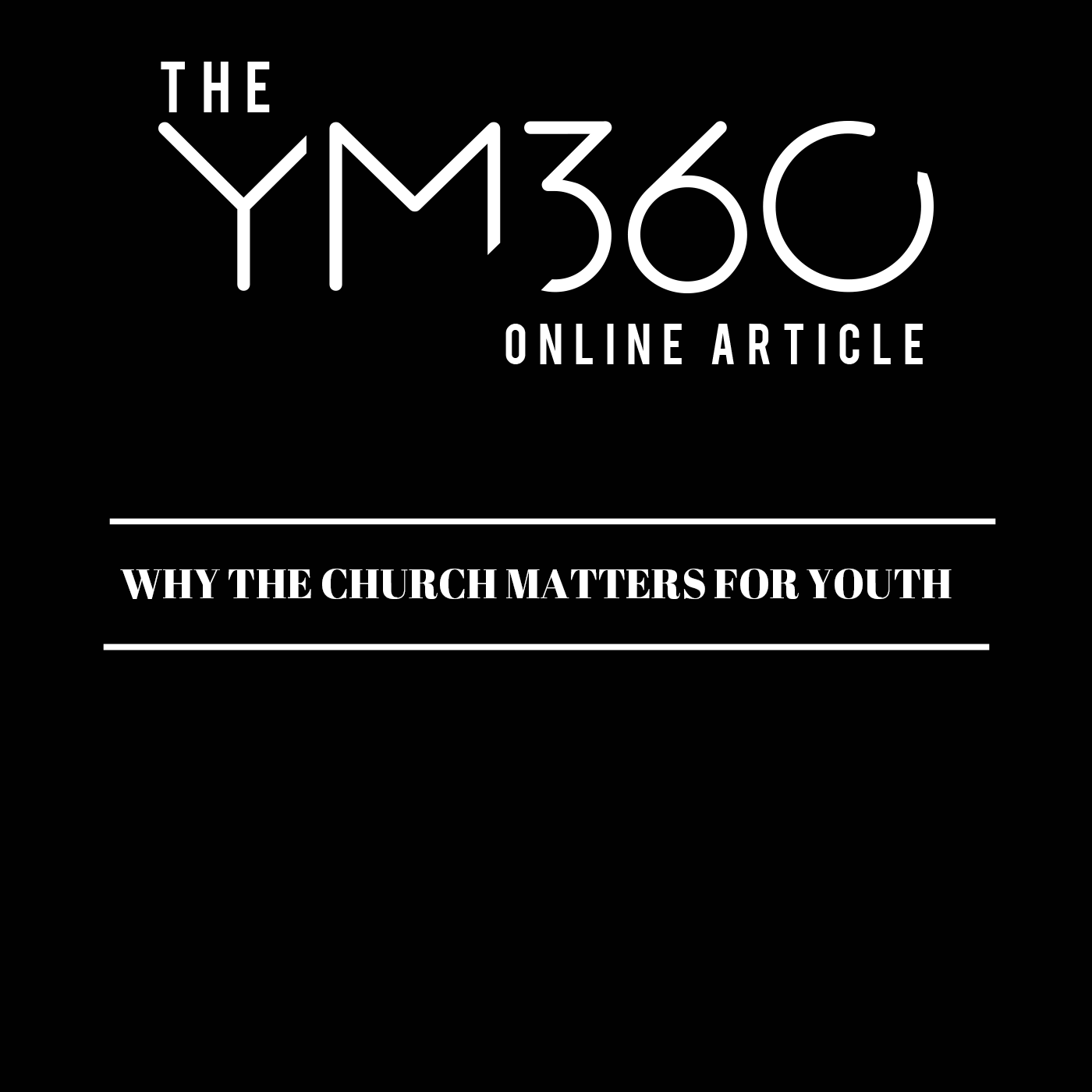 Why the Church Matters for Youth