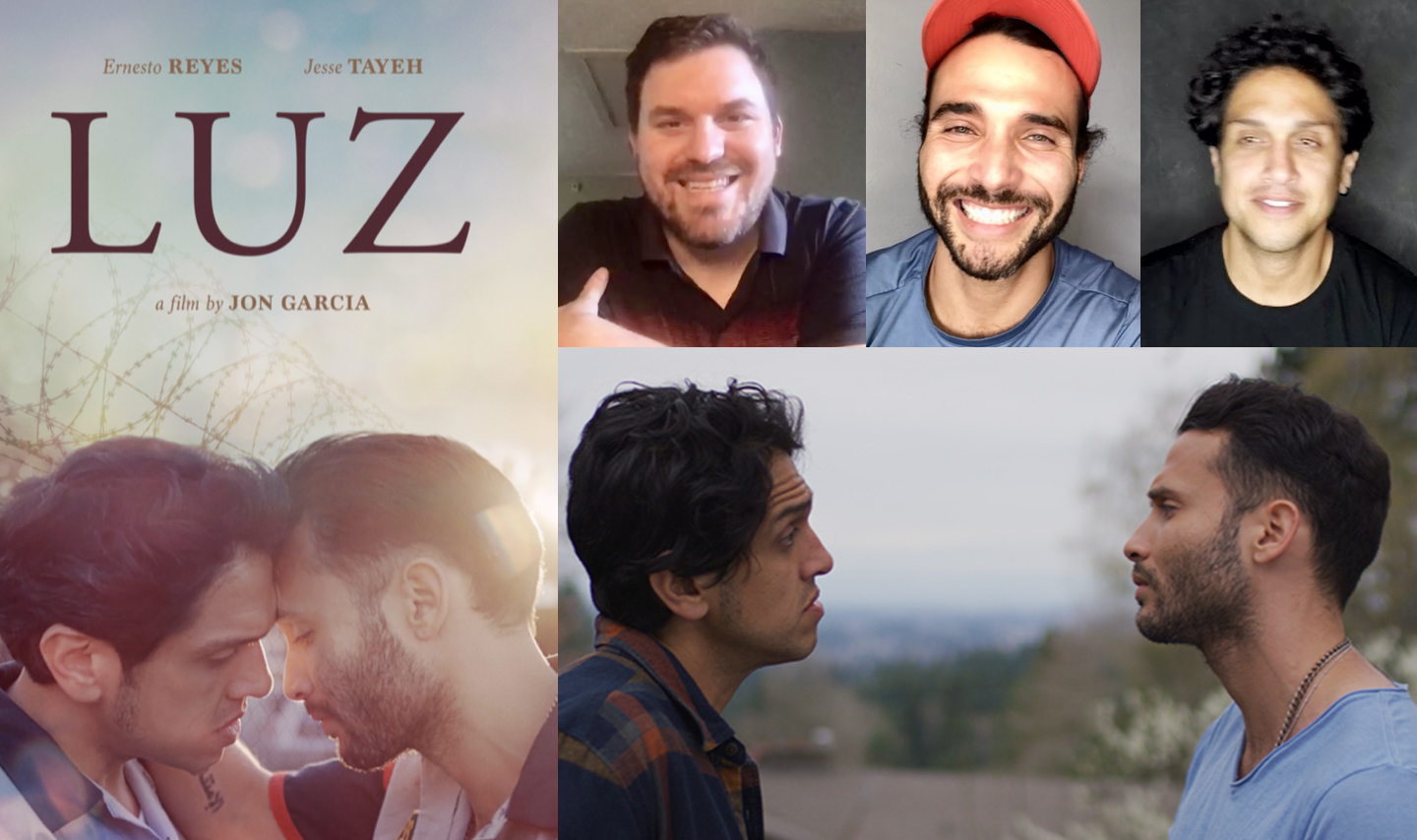 Filmmaker Jon Garcia and actors Ernesto Reyes & Jesse Tayeh (