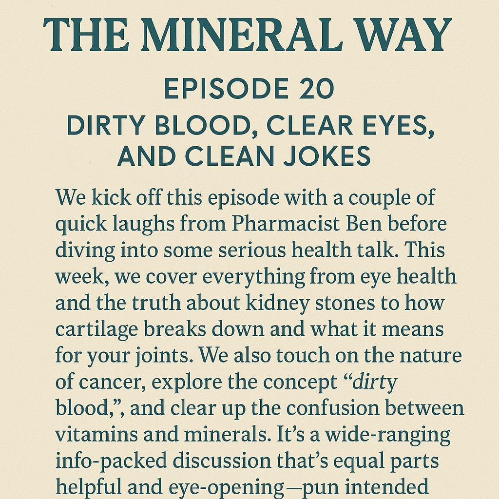 ep 20- Dirty Blood, Clear Eyes and Clean Jokes