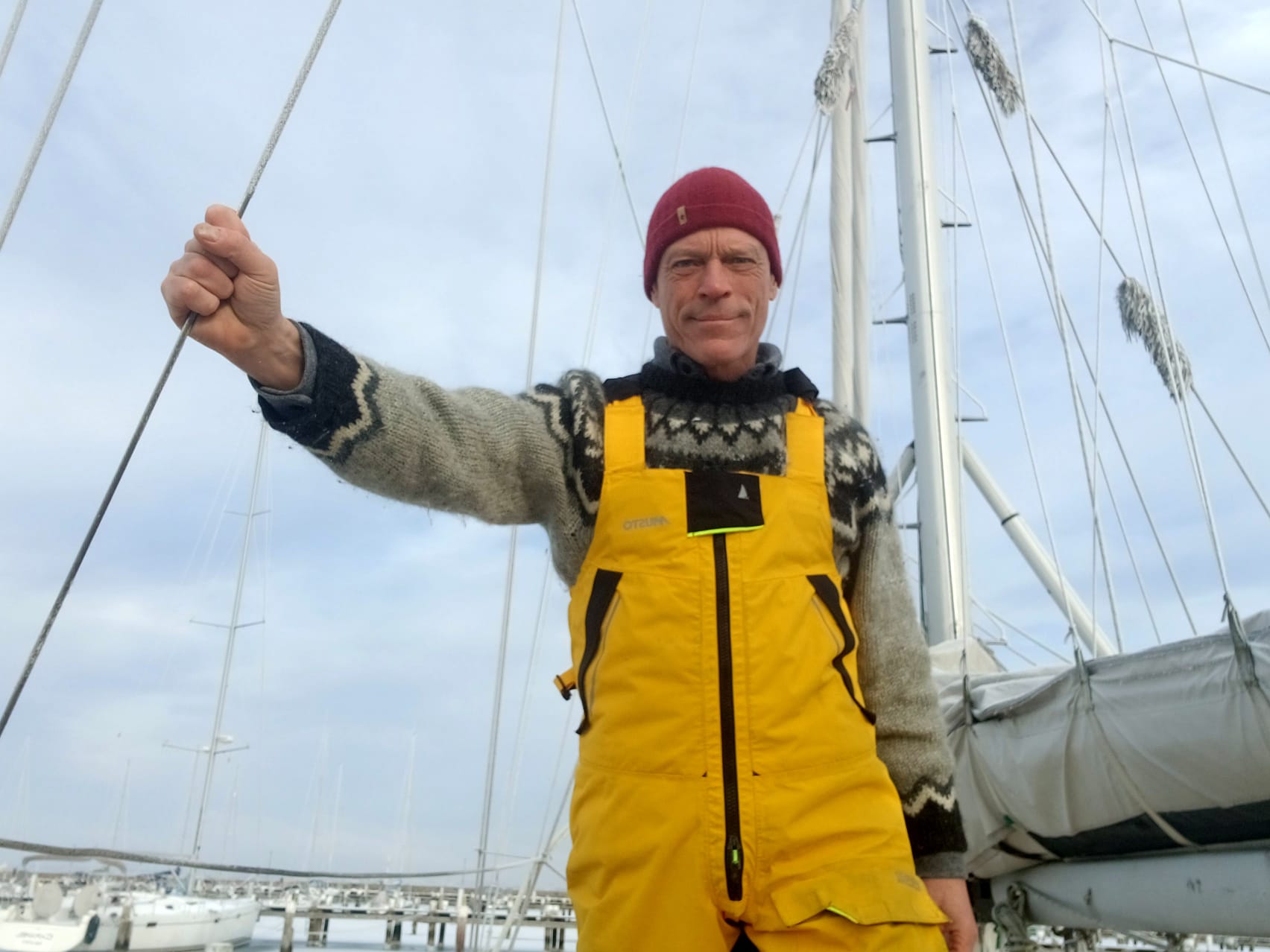 Vinterseiler med dragning mot øyene i vest