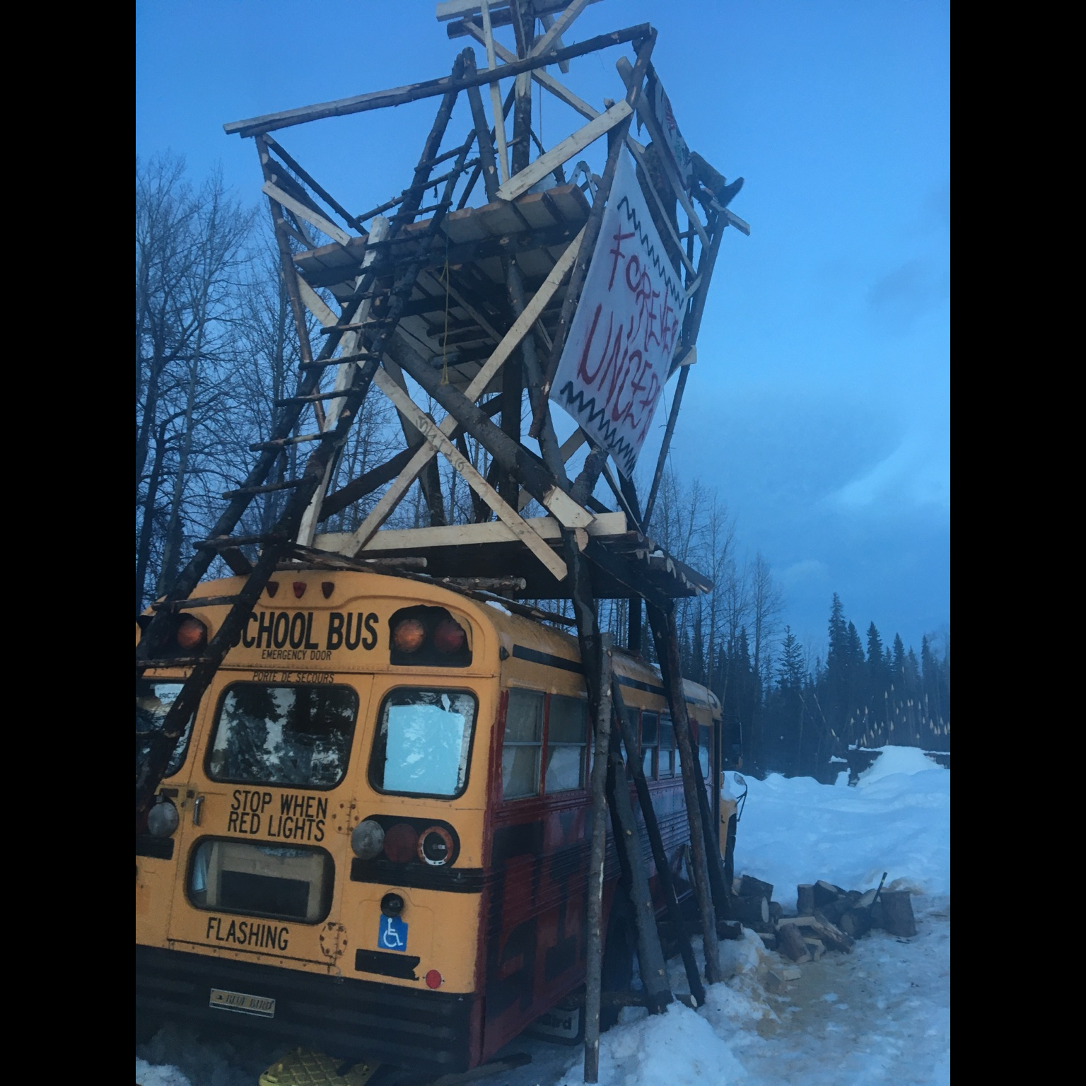 Josh Harper of SHAC7 and Voices from Gidimt'en Access Point