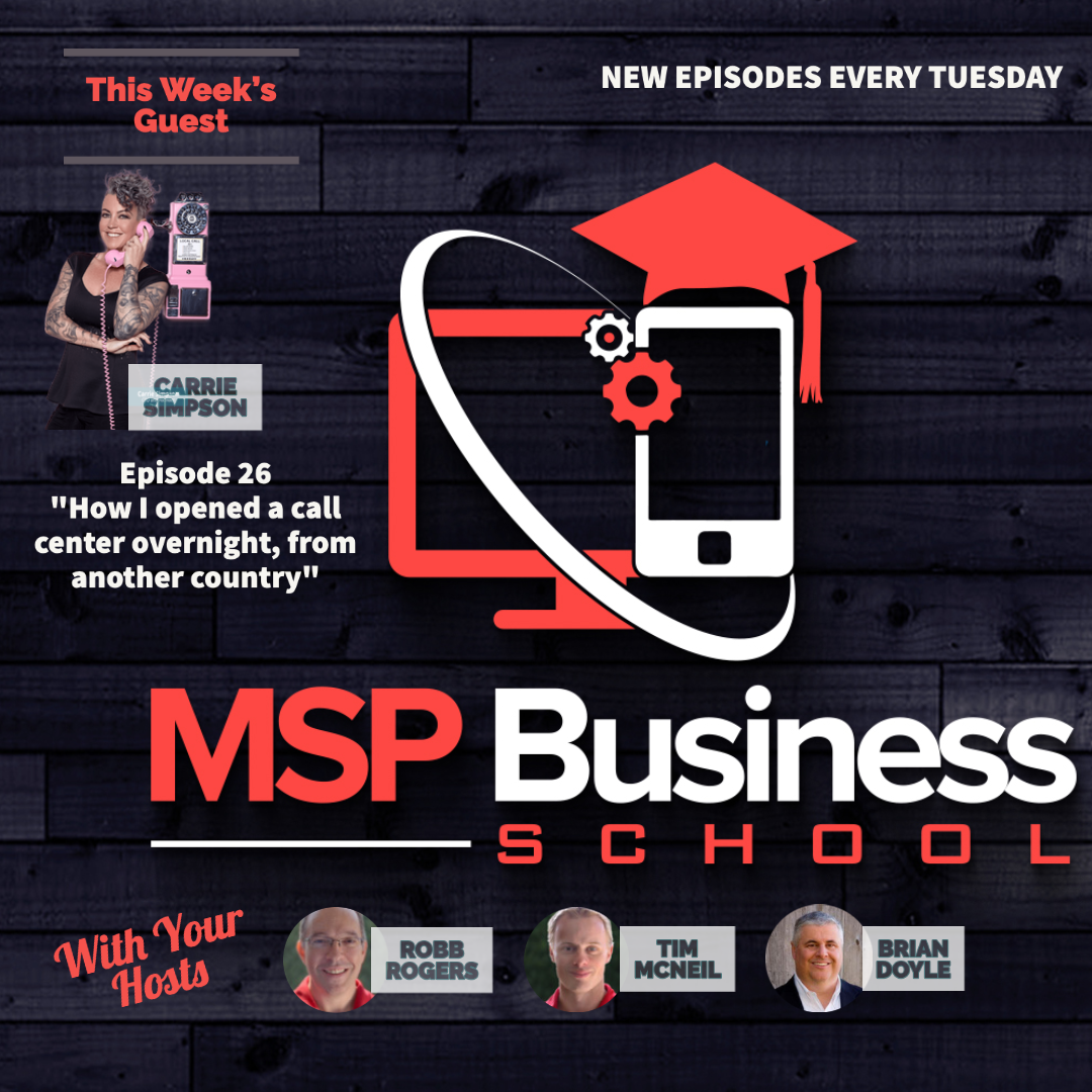 cover of episode Carrie Simpson, Managed Sales Pros, "How I opened a call center overnight, from another country"