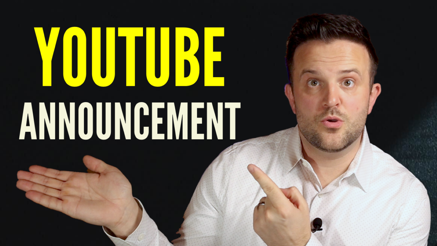 YouTube Announcement | Rich Smith - Teaching Millionaires