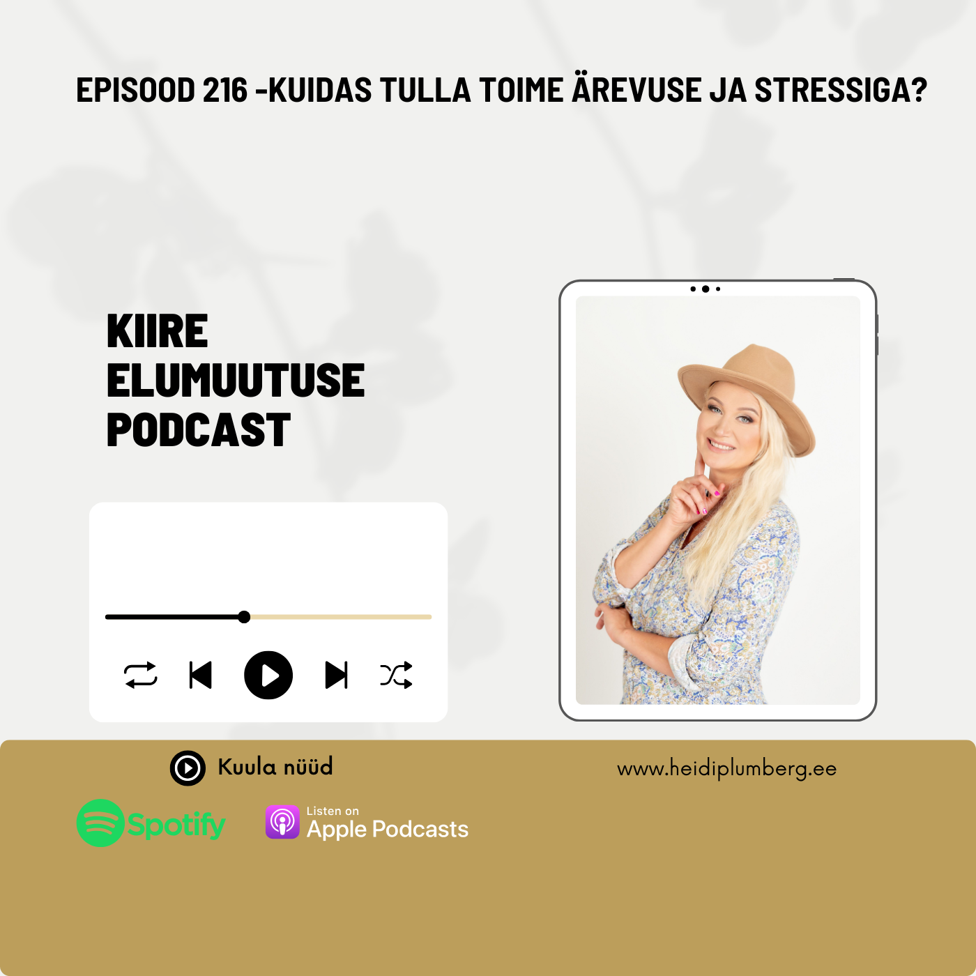 Episood 216 - Kuidas tulla toime ärevuse ja stressiga?