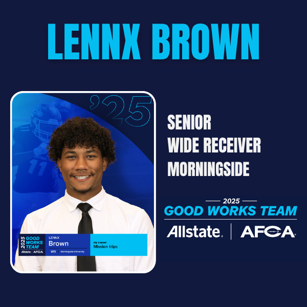 How Morningside's Lennx Brown Honors His Sister Through Service
