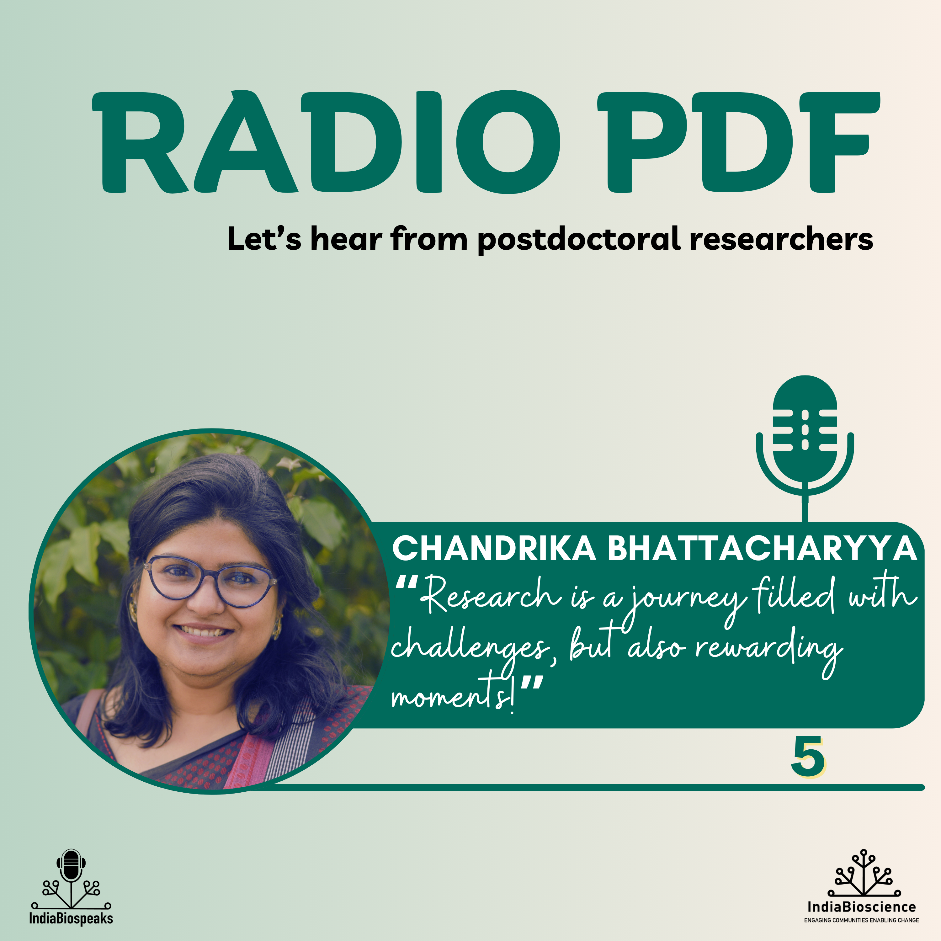 "Research is a journey filled with challenges, but also rewarding moments!" -Chandrika Bhattacharya