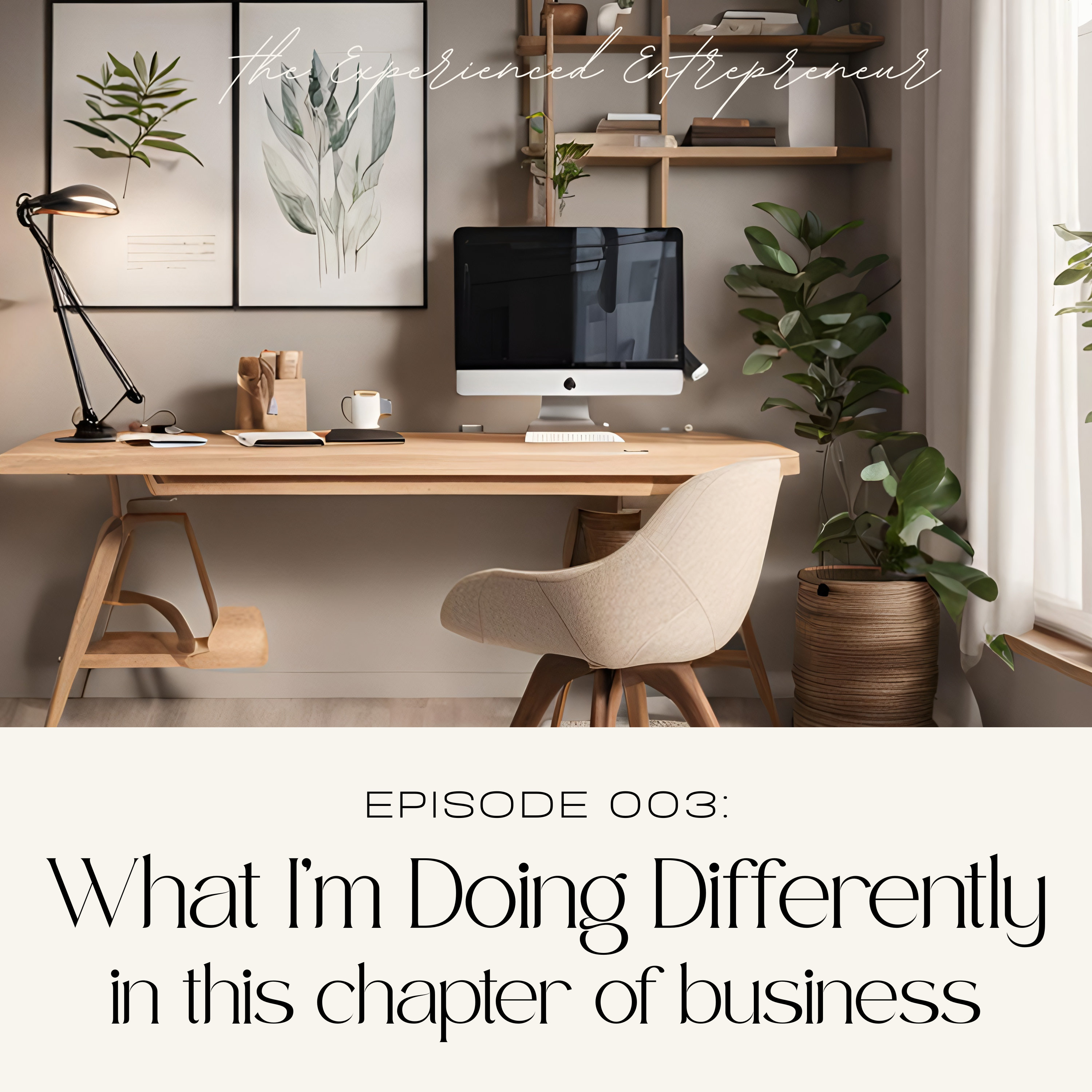 What I'm Doing Differently: in this chapter of business