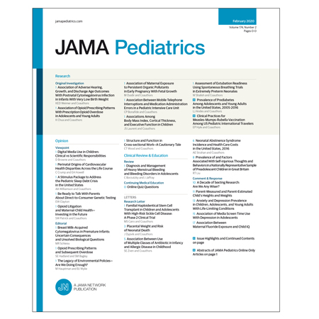 JAMA Pediatrics Editors\' Summary