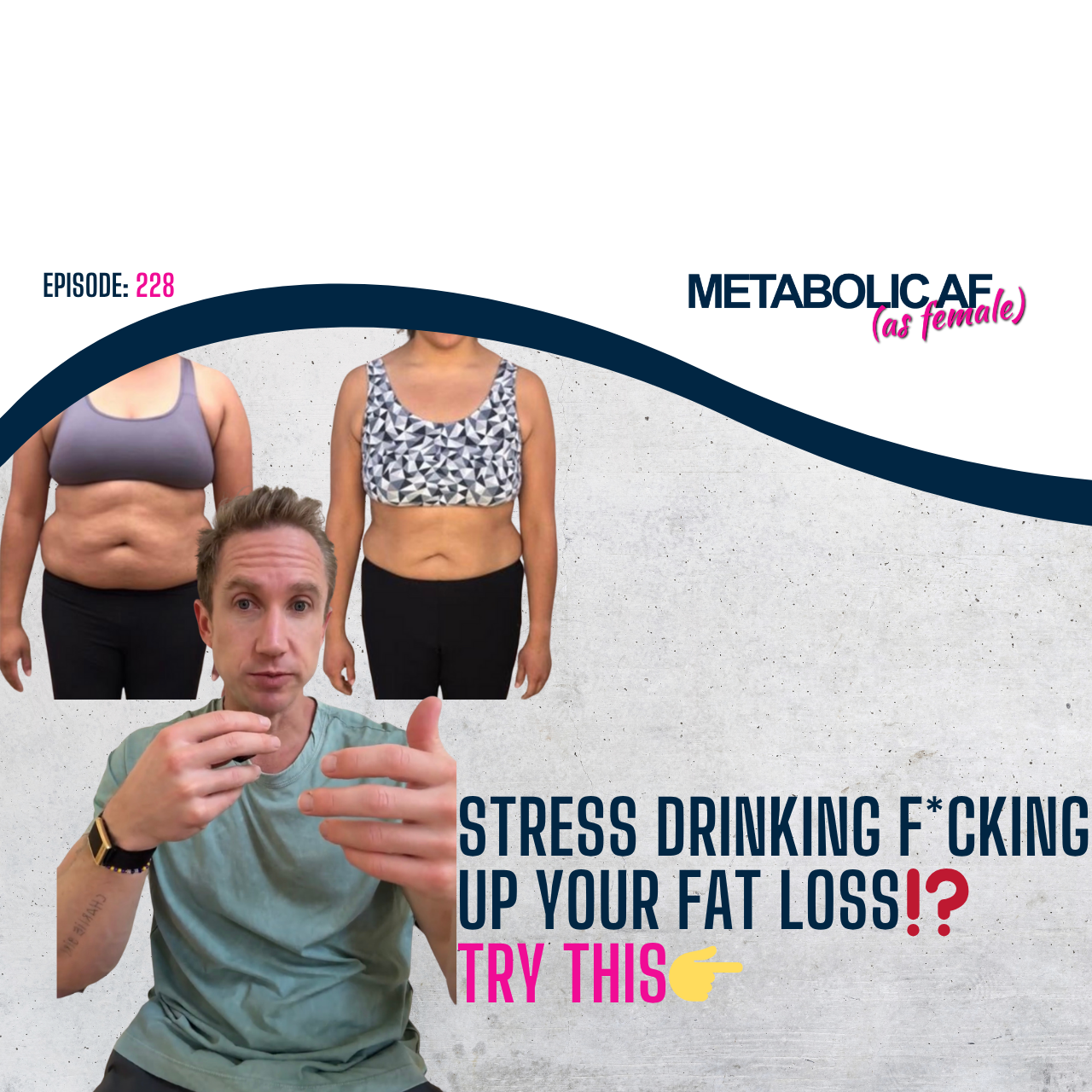 STRESS DRINKING F*CKING UP YOUR FAT LOSS⁉️ TRY THIS👉