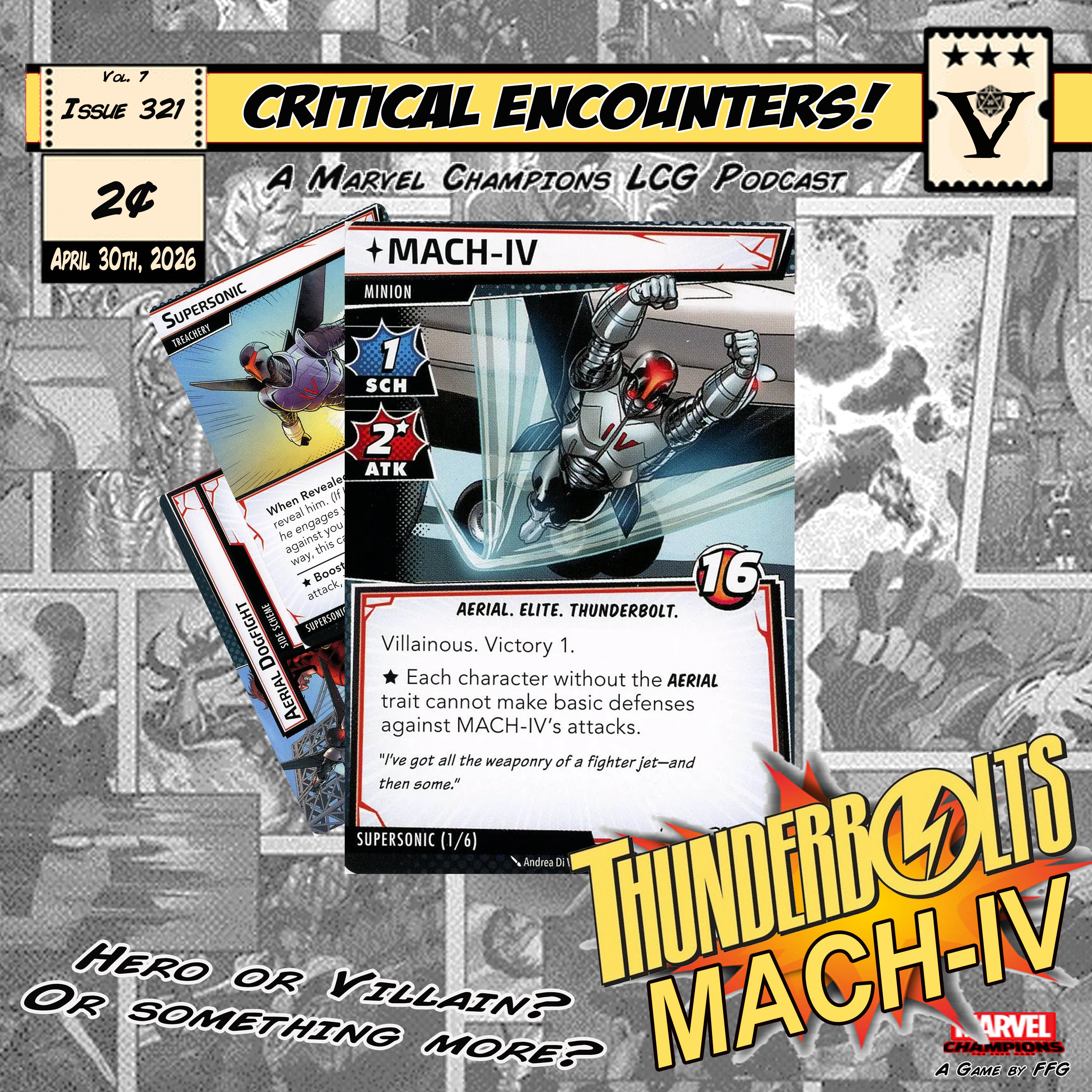 Critical Encounters - Issue 321 - Thunderbolts - MACH-IV episode artwork