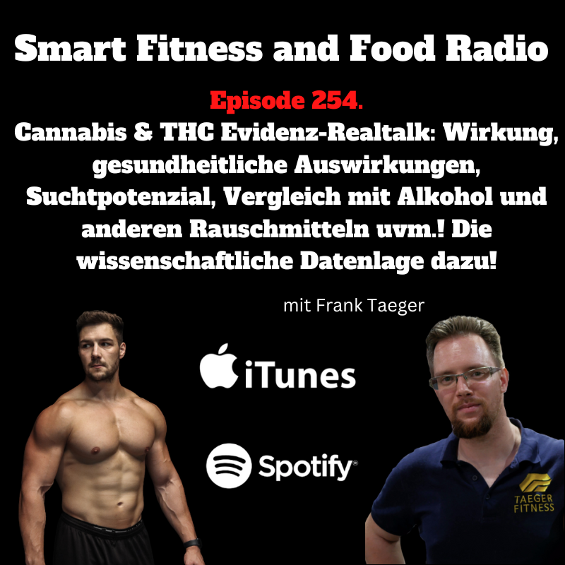 254. Cannabis & THC Evidenz-Realtalk: Wirkung, gesundheitliche Auswirkungen, Suchtpotenzial, Vergleich mit Alkohol uvm! Das sagt die aktuelle Datenlage! - mit Frank Taeger