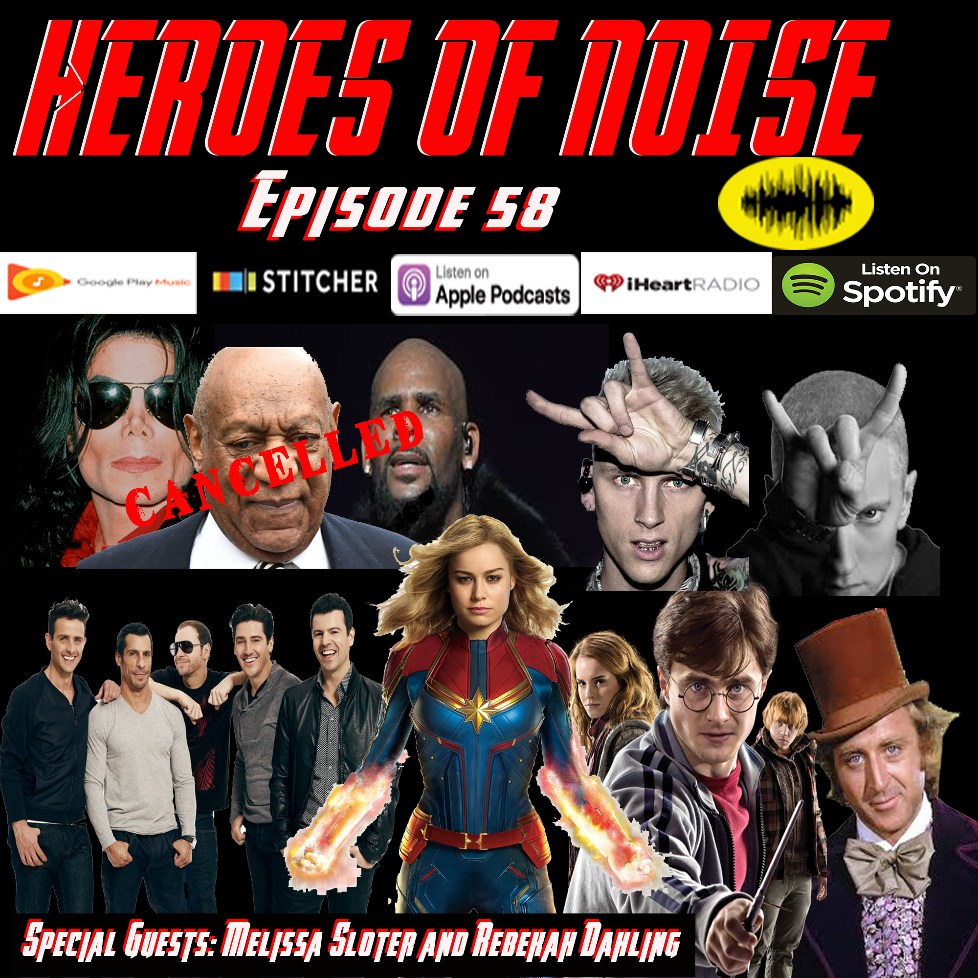 Episode 59 - Cancelling Michael Jackson, NKOTB Flashback,  Captain Marvel Thoughts (SOME SPOILERS), and the  Harry Potter Division