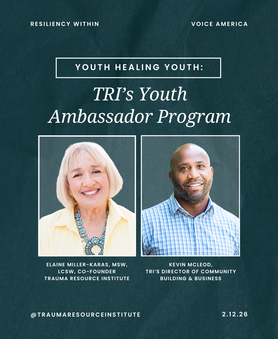 Youth Healing Youth: TRI's Youth Ambassador Program (YAP)