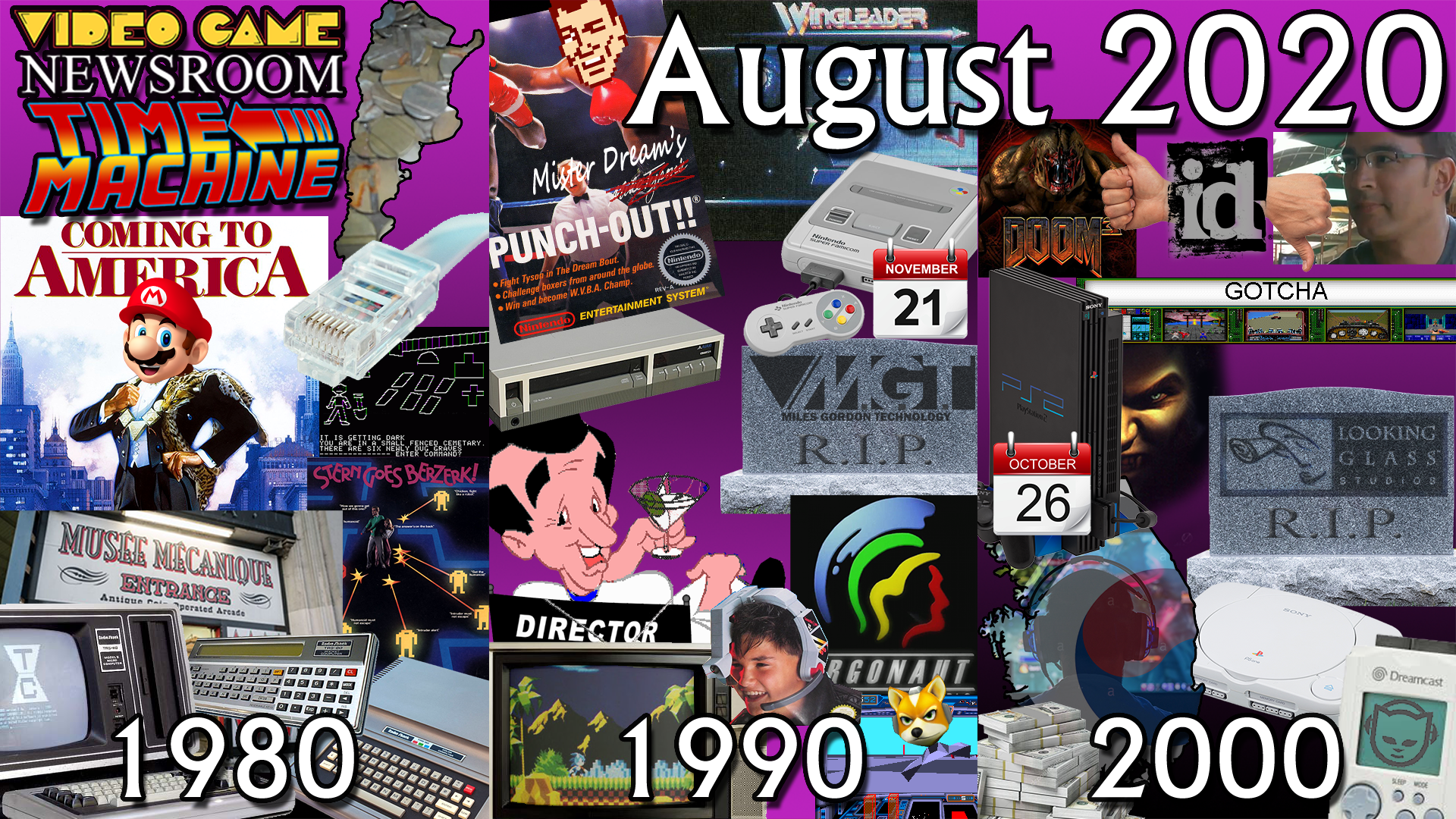 Video Game Newsroom Time Machine