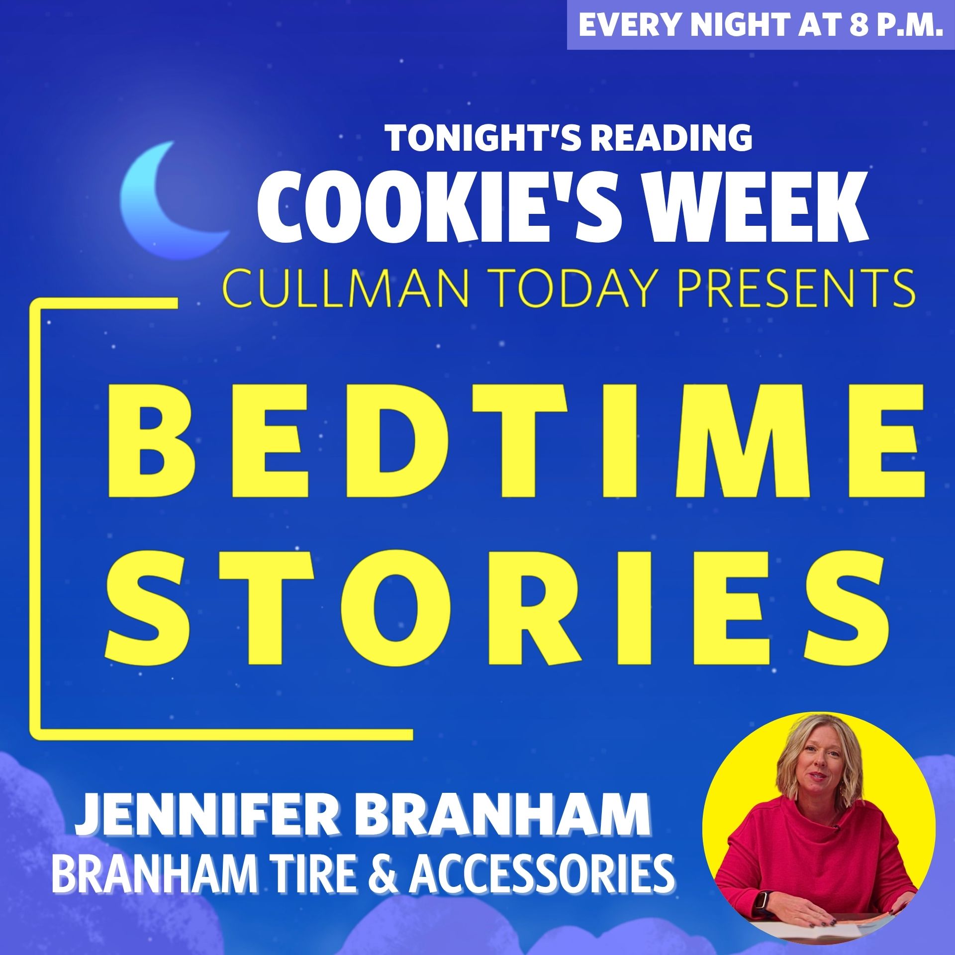 Bedtime Stories – Jennifer Branham reads Cookie's Week Bedtime Stories – Jennifer Branham reads Cookie's Week