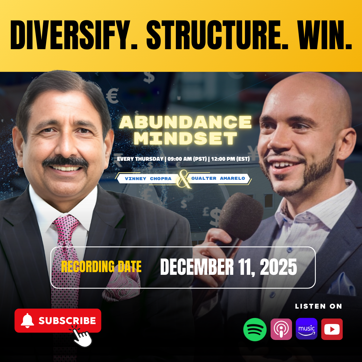 Diversify. Structure. Win. | Abundance Mindset [SHORTS]