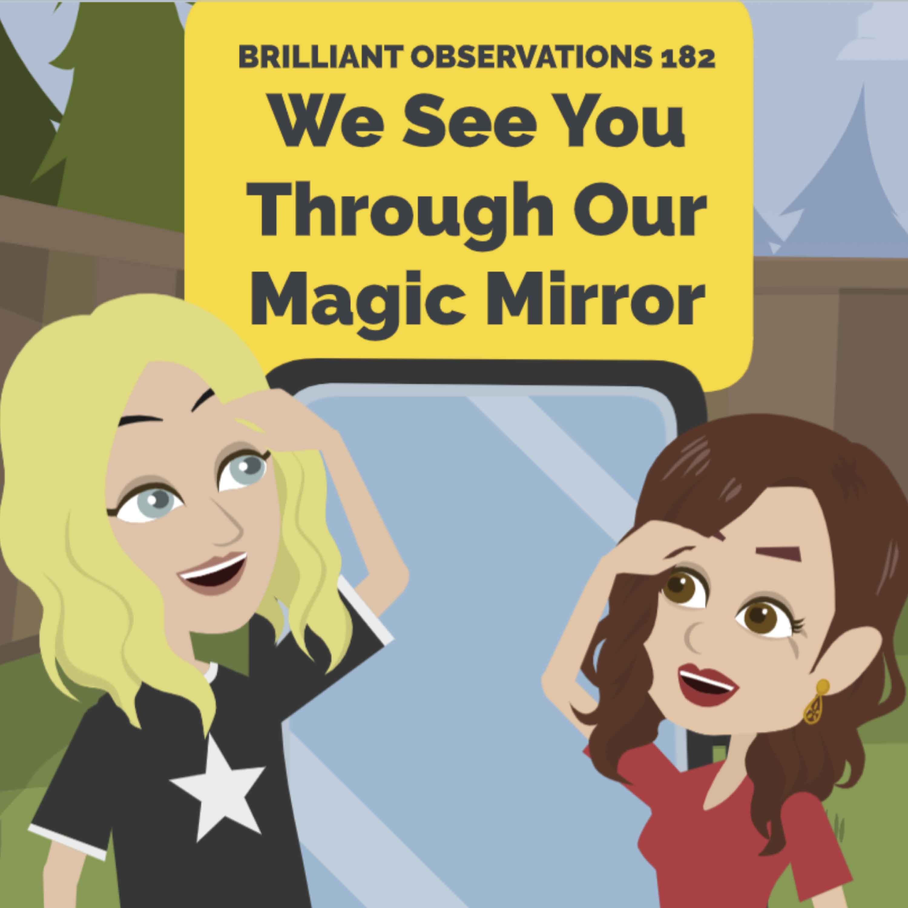 We See You Through Our Magic Mirror  |  Brilliant Observations 182