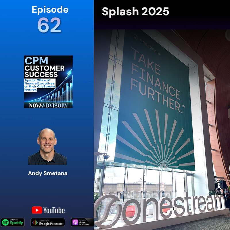 OneStream CPM Customer Success: Tips for Office of Finance Executives on their Corporate Performance Management journey