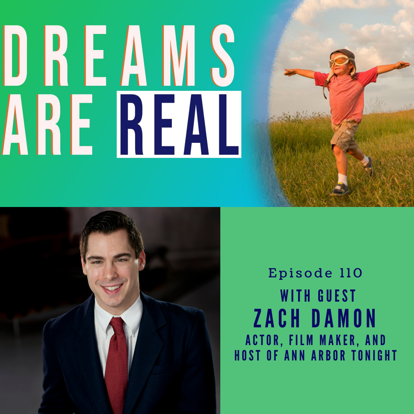 Ep 110: Once you find your purpose, nothing can stop you! with Actor and 'Ann Arbor Tonight' Host Zach Damon