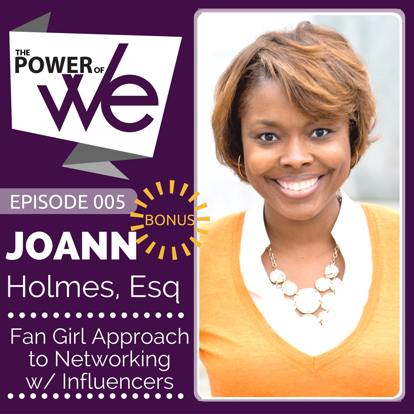 005 Bonus: Using the Fan Birl Approach to Networking with Influencers with JoAnn Holmes, Esq.
