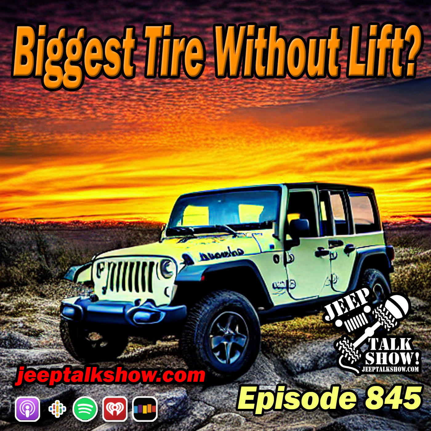 Episode 845 - Biggest Tire Without Lift?