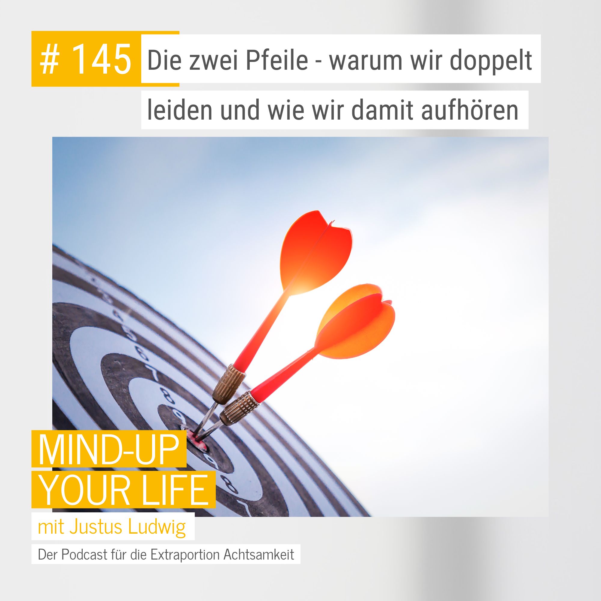 Die zwei Pfeile - warum wir doppelt leiden und wie wir damit aufhören #145 Die zwei Pfeile - warum wir doppelt leiden und wie wir damit aufhören #145