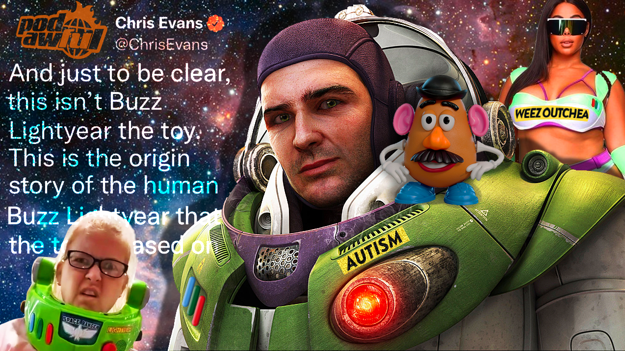 The origin story of the human Buzz Lightyear that the toy is based on. - POD AWFUL PODCAST DF10