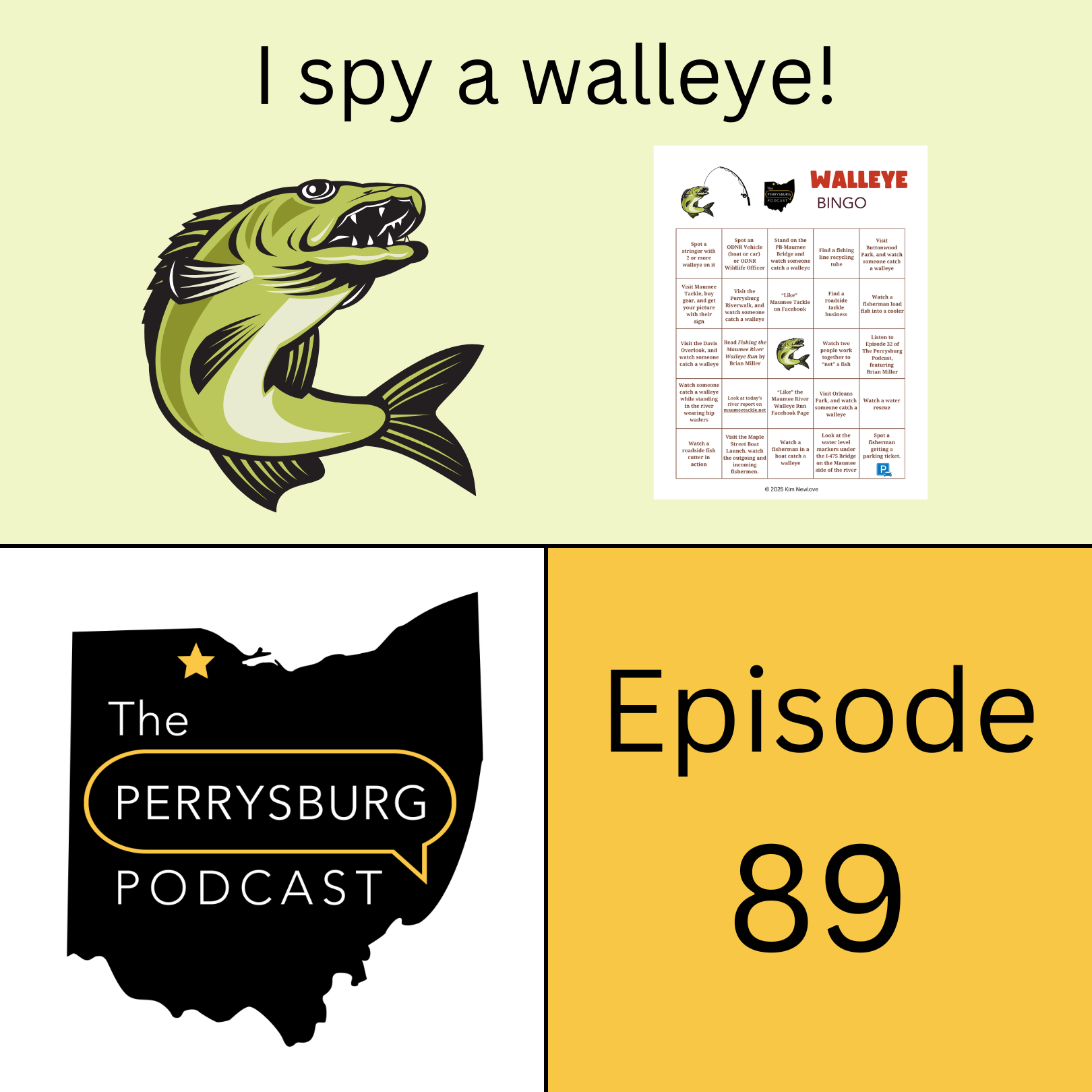 I spy a walleye!