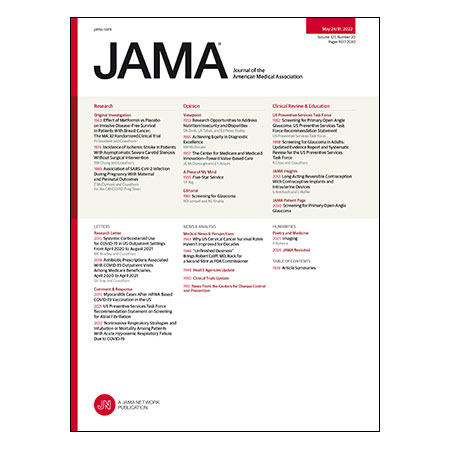 Metformin and Breast Cancer Survival, Stroke Incidence With Asymptomatic Severe Carotid Stenosis, Outcomes of SARS-CoV-2 Infection During Pregnancy, and more