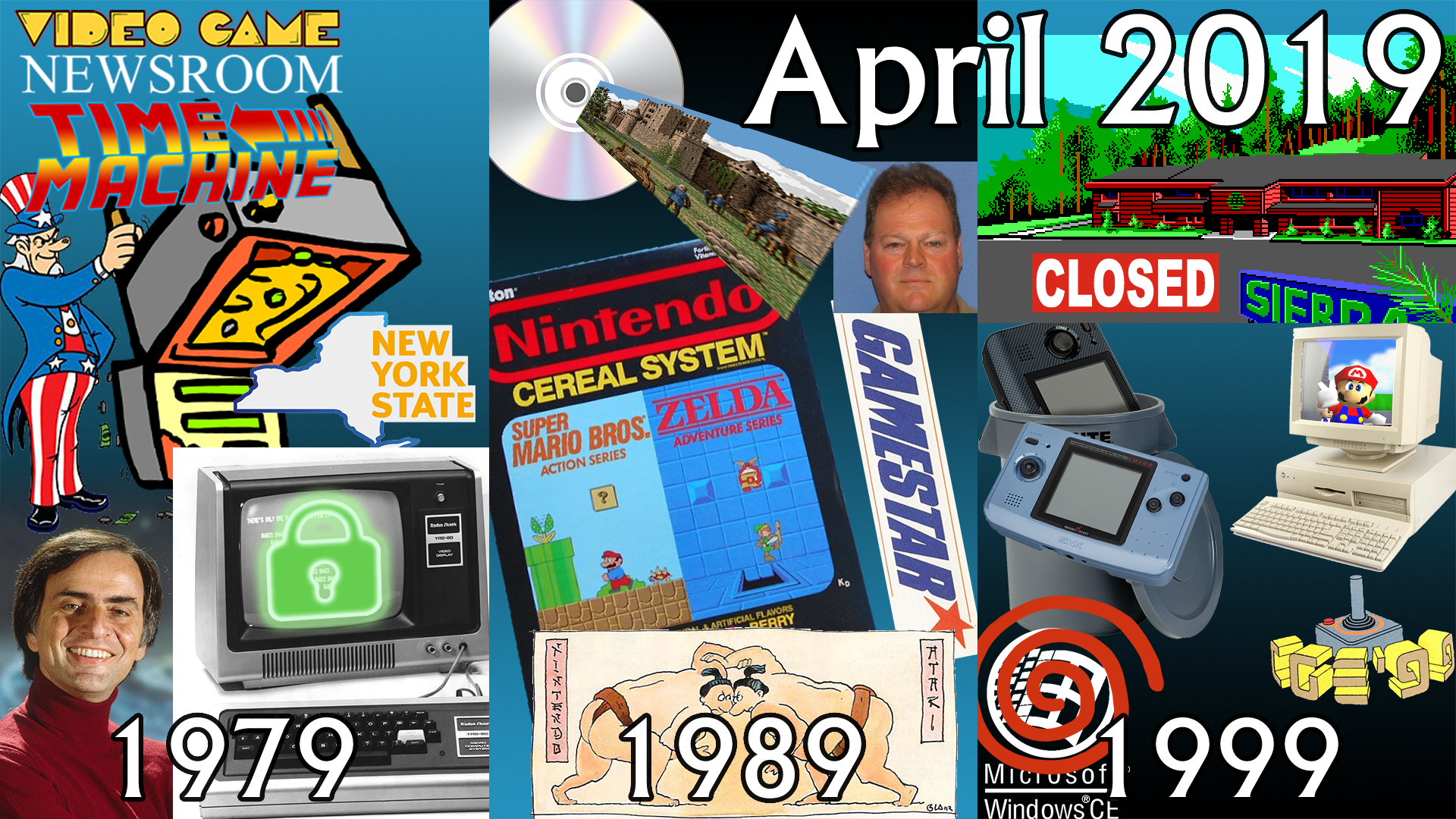 Video Game Newsroom Time Machine