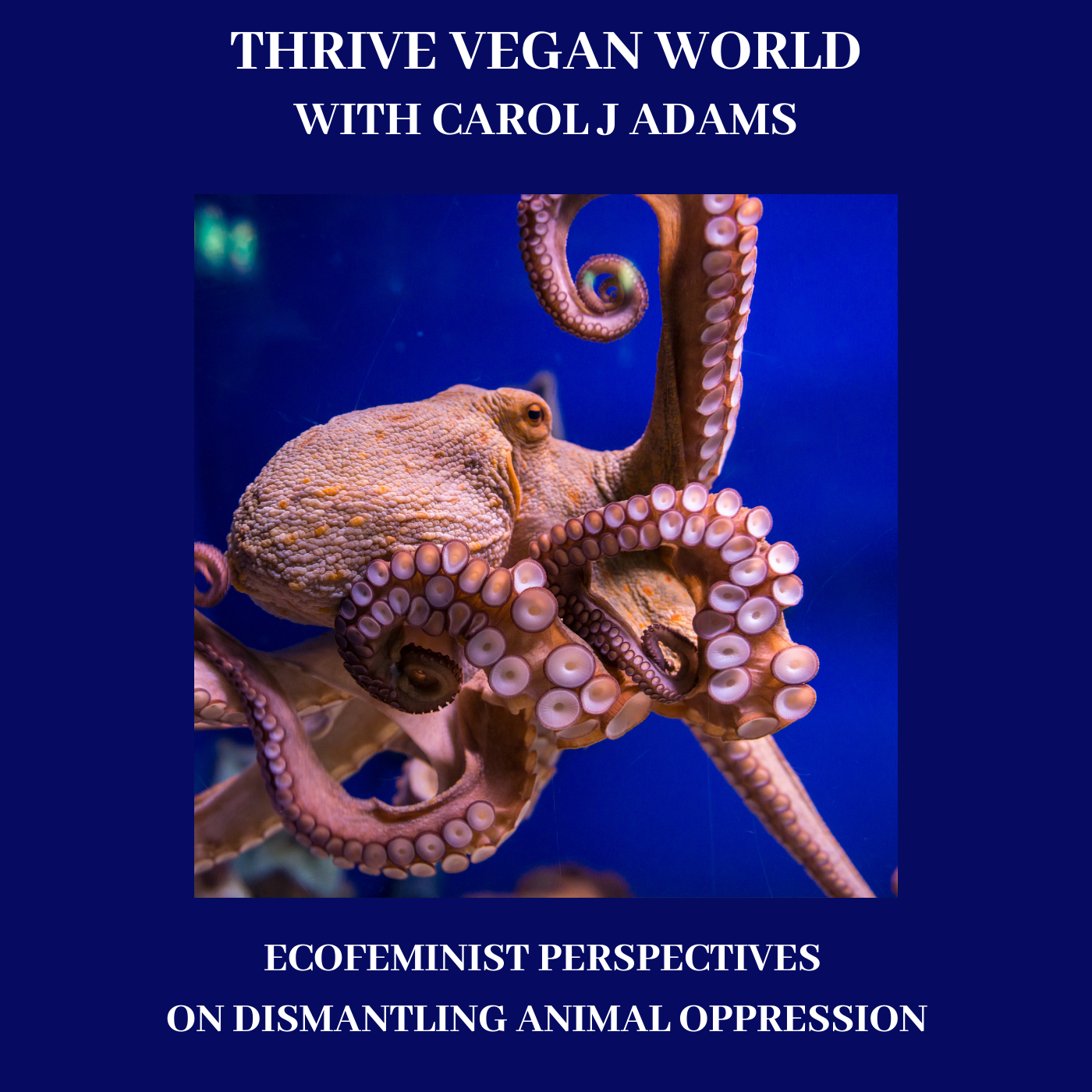 With Carol J Adams - ECOFEMINIST PERSPECTIVES ON DISMANTLING ANIMAL OPPRESSION PART 1 - Episode 33