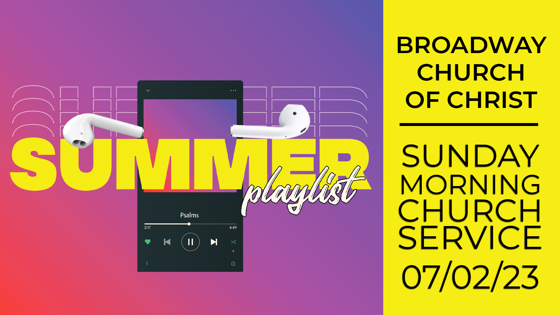 Broadway Church of Christ Sermon Series