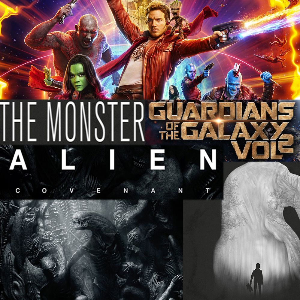 Week 059: (Guardians of the Galaxy: Vol 2 (2017), Alien: Covenant (2017), The Monster (2016))